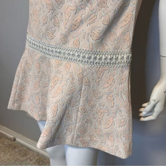 Vintage Hand Stitched Drop Waist Sleeveless Dress Size S - Picture 7 of 11